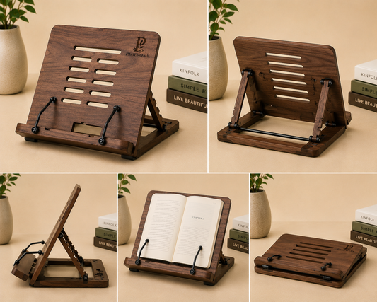 Premium Wooden Adjustable Book Stand