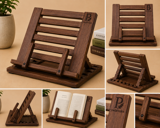Classic Wooden Adjustable Book Stand