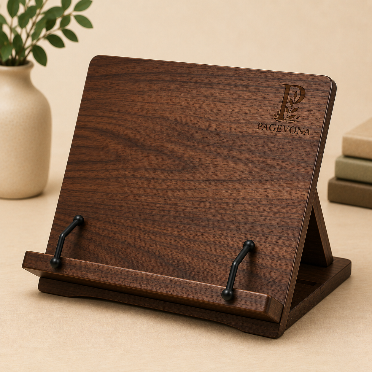 Classic Wooden Book Stand