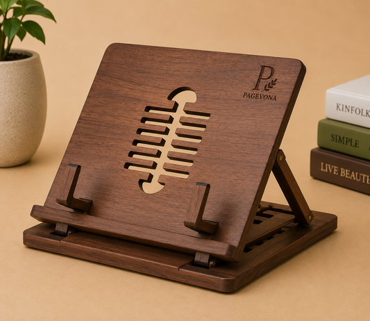 Foldable Wooden Adjustable Book Stand