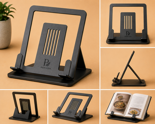 Minimalist Steel Desk Book Stand
